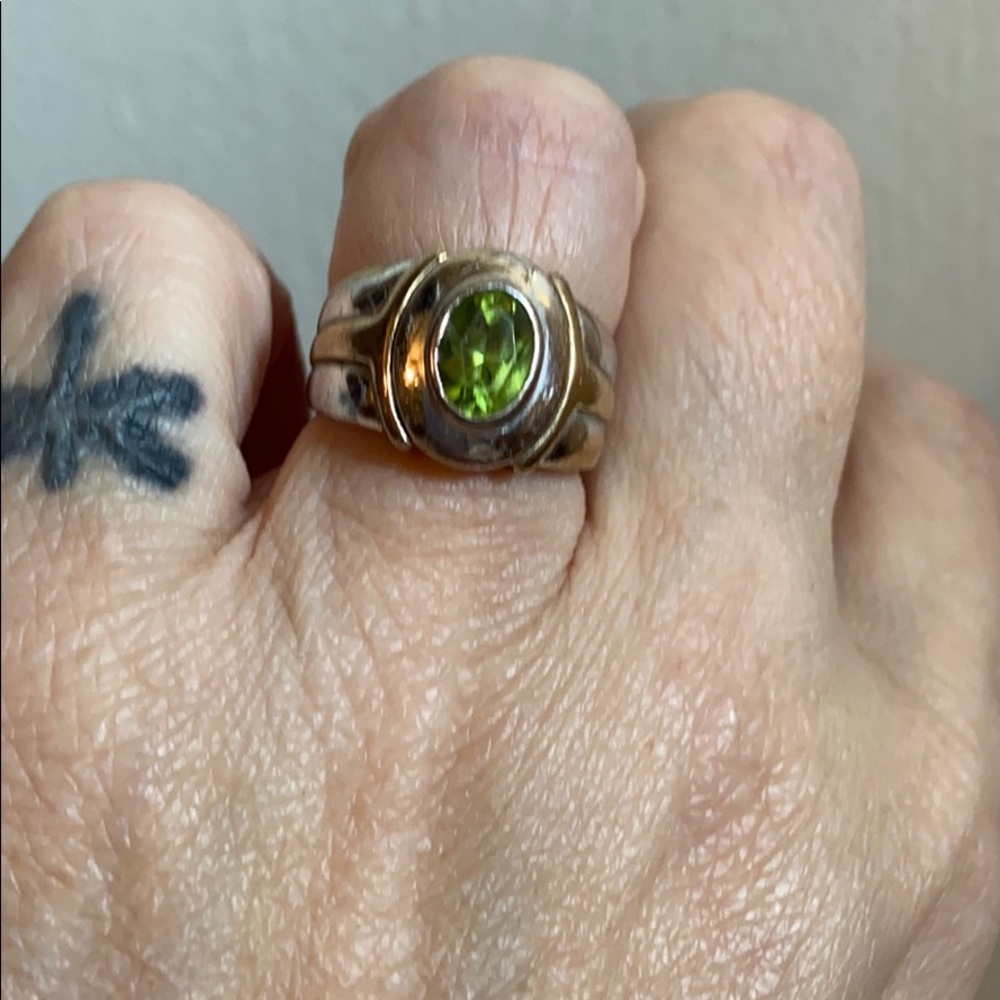 Peridot YG snd SS ring!